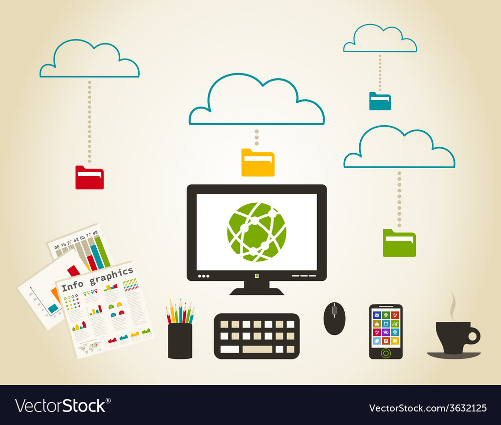 Mail electronic Royalty Free Vector Image VectorStock
