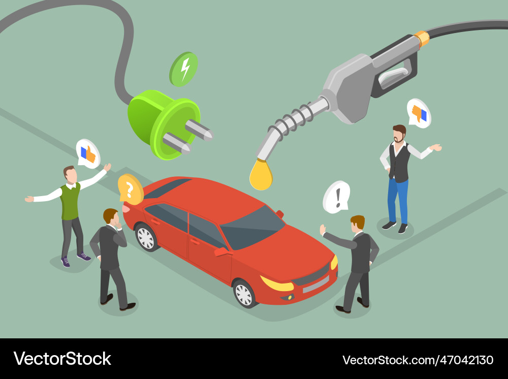 3d isometric flat conceptual Royalty Free Vector Image