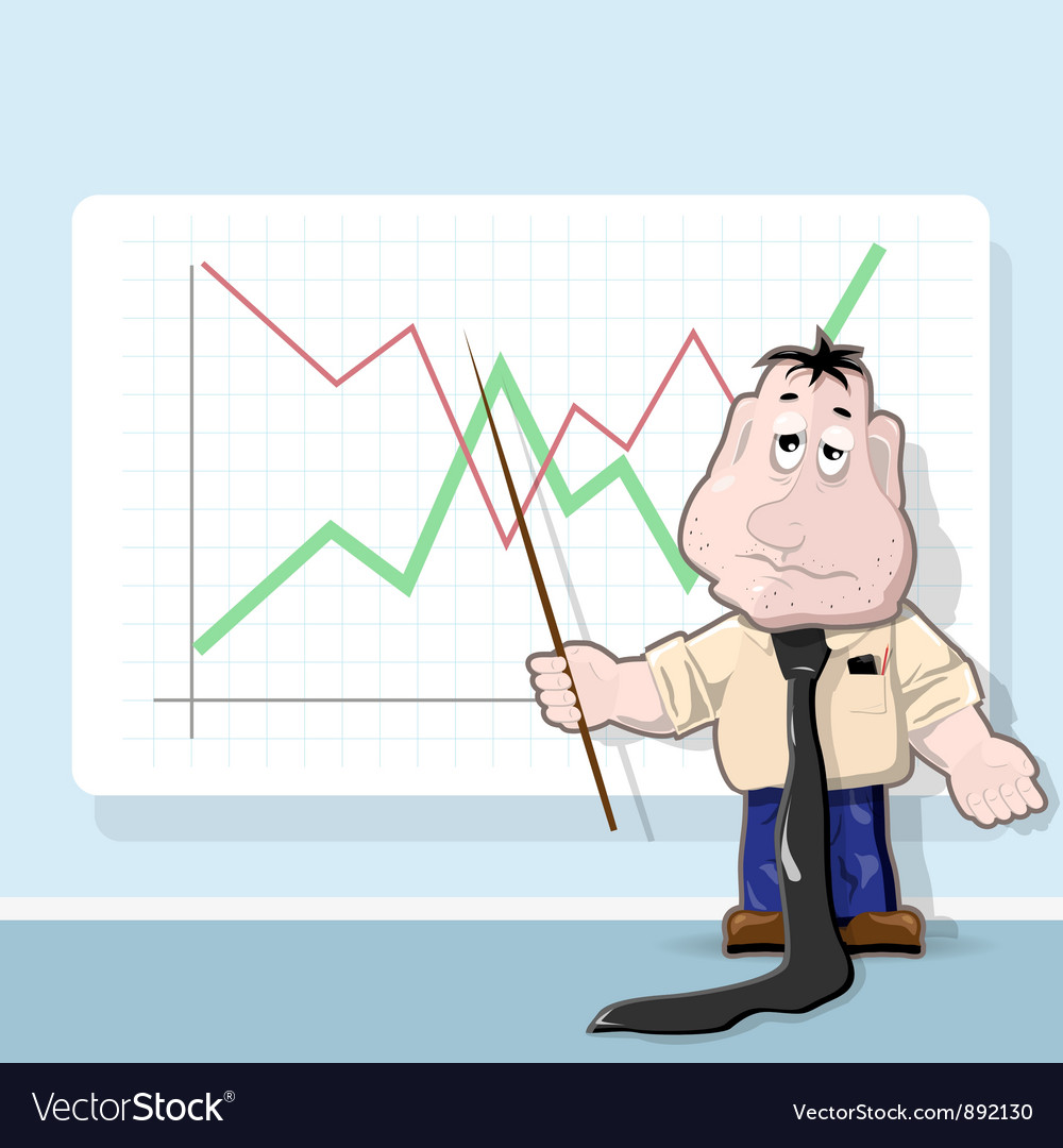 Analyst cartoon Royalty Free Vector Image - VectorStock