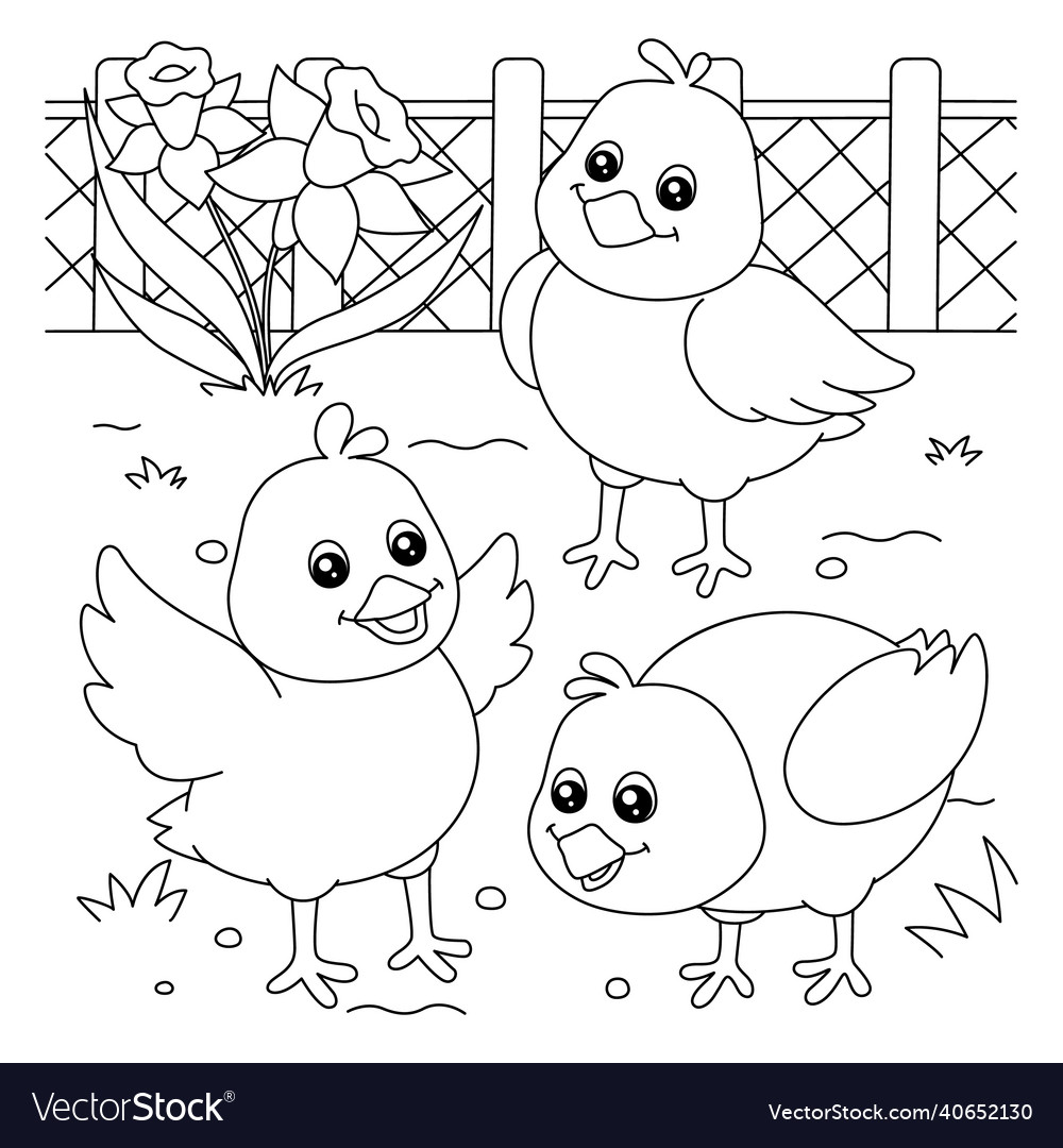 Premium Vector  Funny little bird coloring page for kids