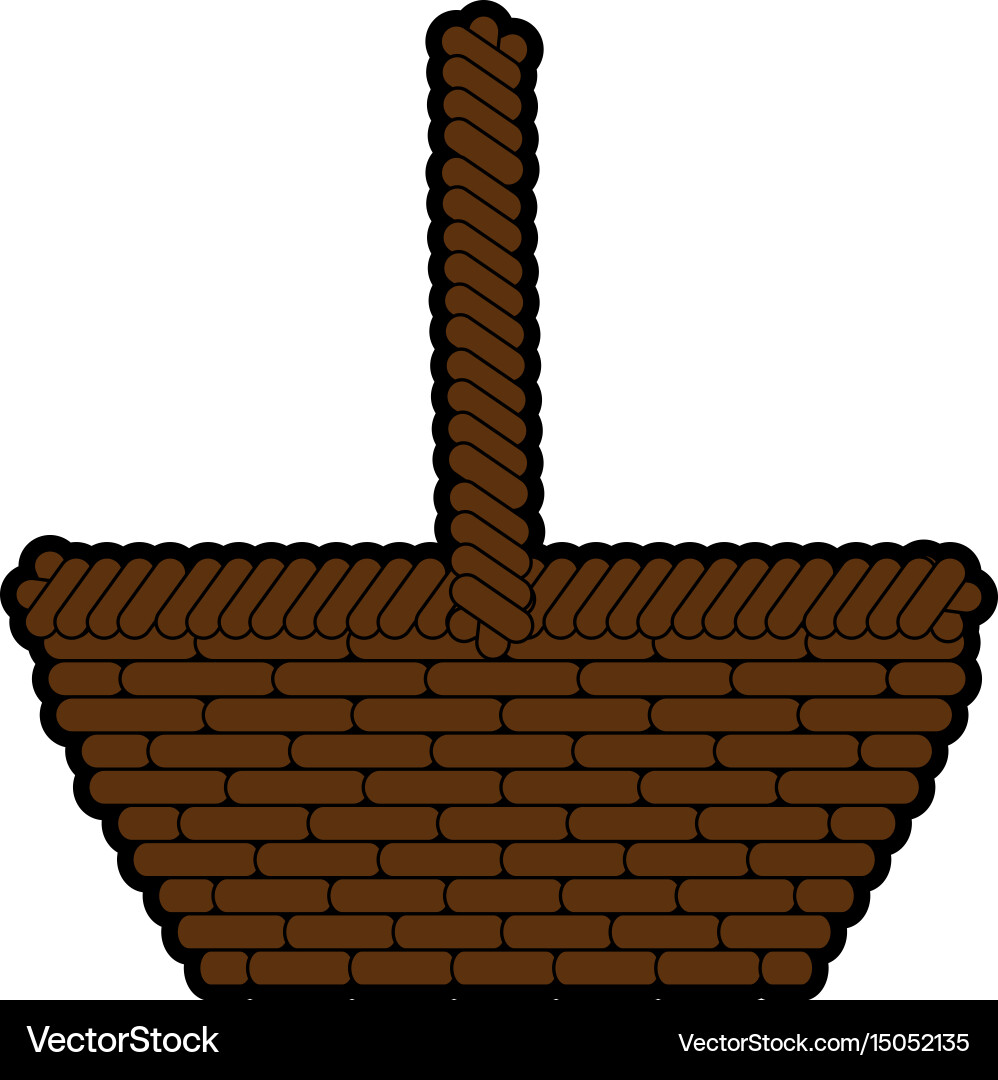 Basket empty object Royalty Free Vector Image - VectorStock