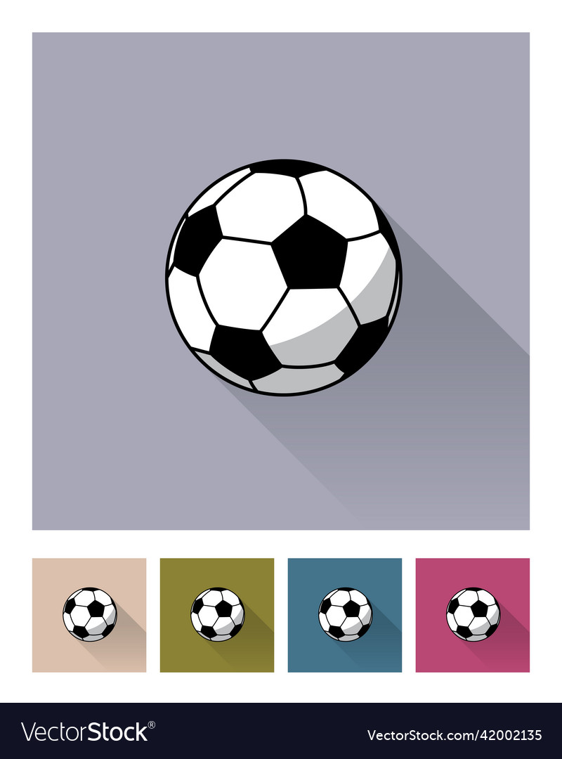 Football ball different backgrounds icon set Vector Image