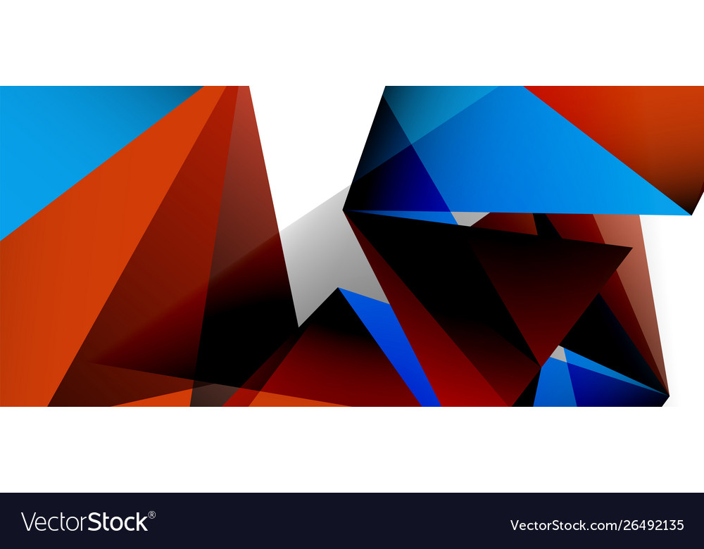 Vintage abstract template with triangle mosaic Vector Image