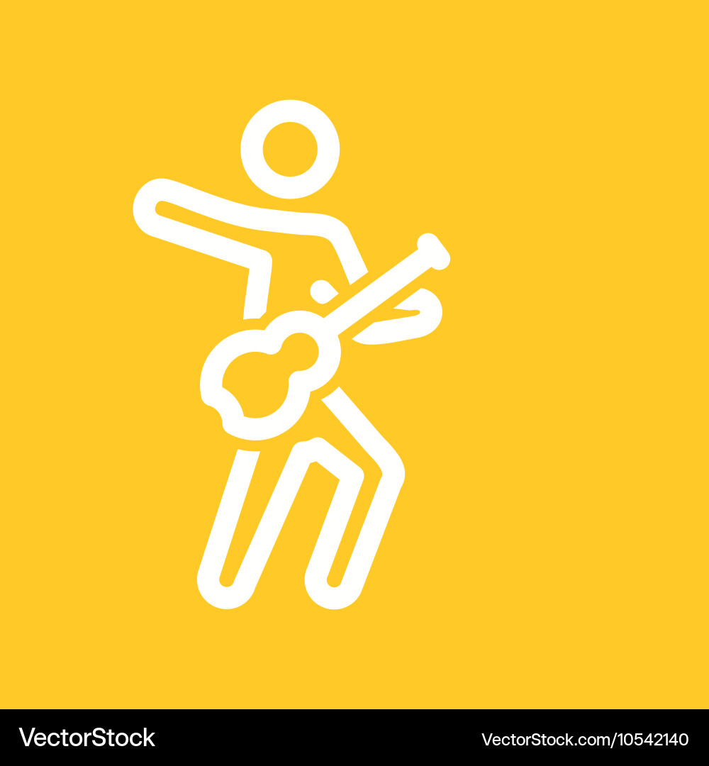 Guitar player Royalty Free Vector Image - VectorStock