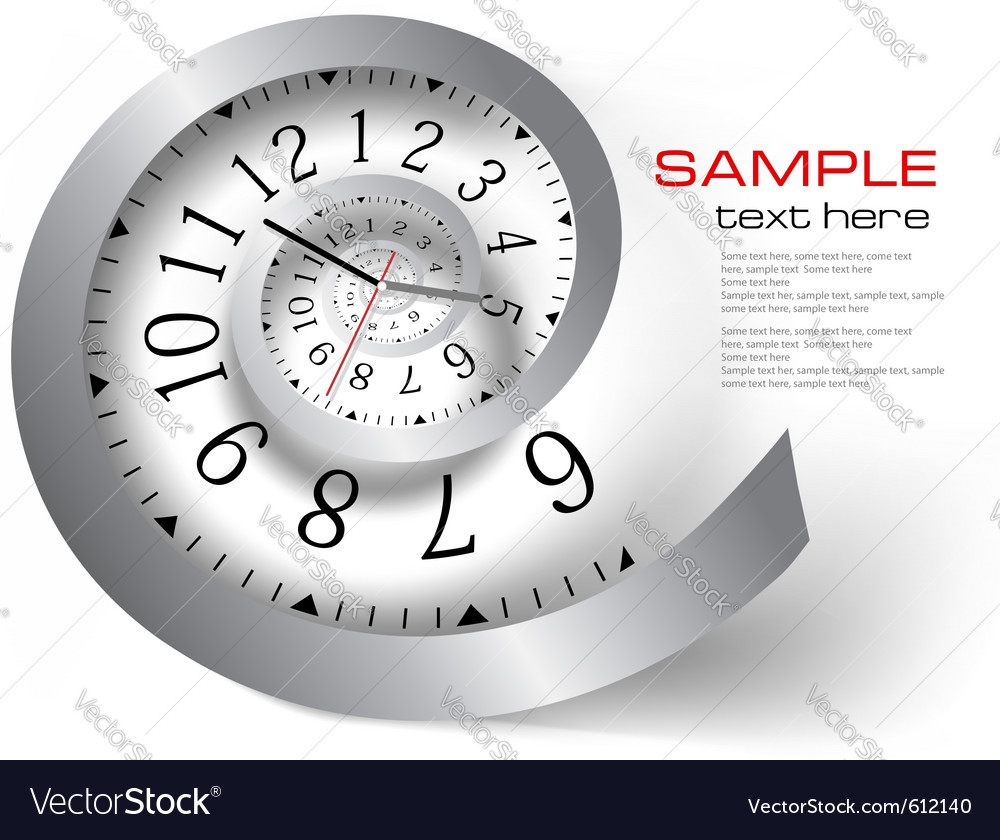 Infinity time Royalty Free Vector Image - VectorStock