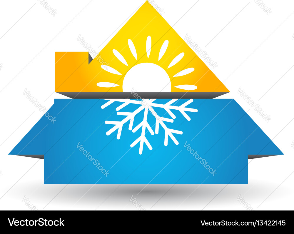 Air conditioning system at home Royalty Free Vector Image