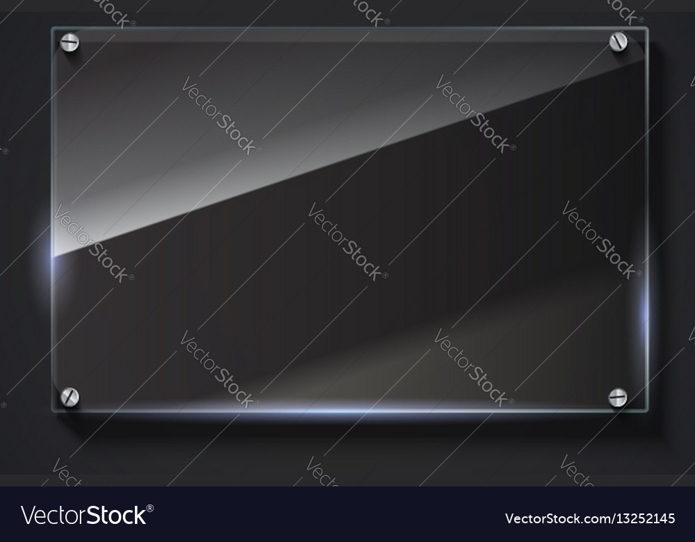 Elegant Glass Banner Background Royalty Free Vector Image