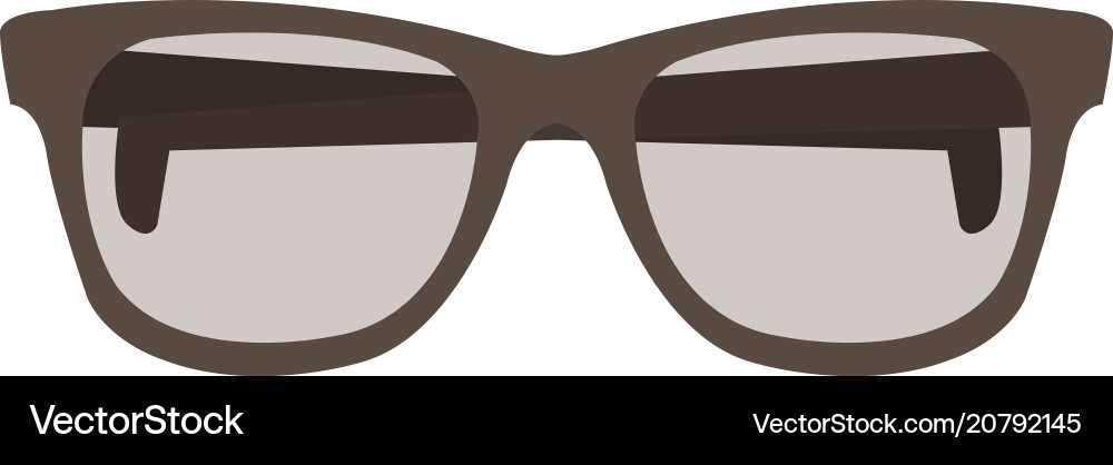 Isolated glasses icon Royalty Free Vector Image
