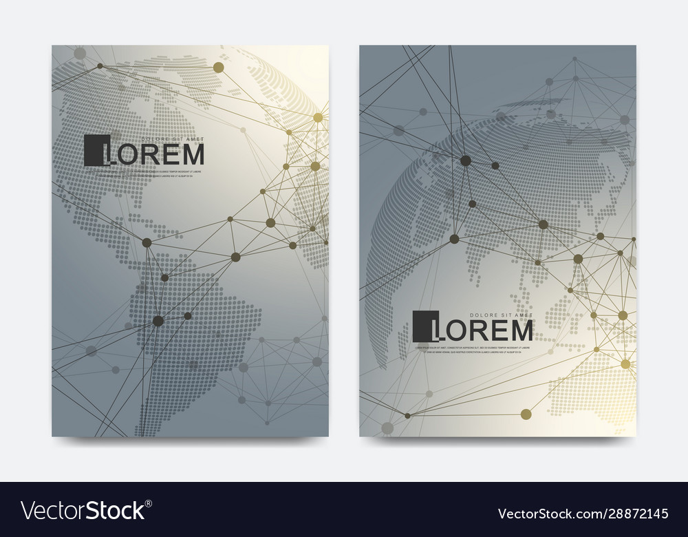 Modern Template For Brochure Leaflet Royalty Free Vector