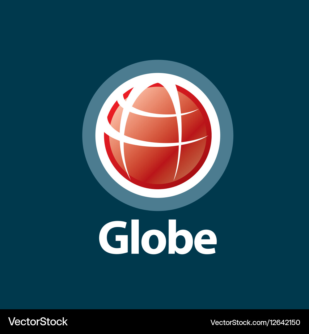 Abstract logo globe Royalty Free Vector Image - VectorStock