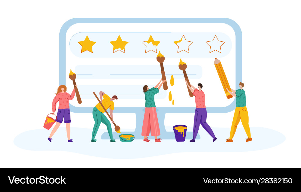 Customer feedback concept Royalty Free Vector Image