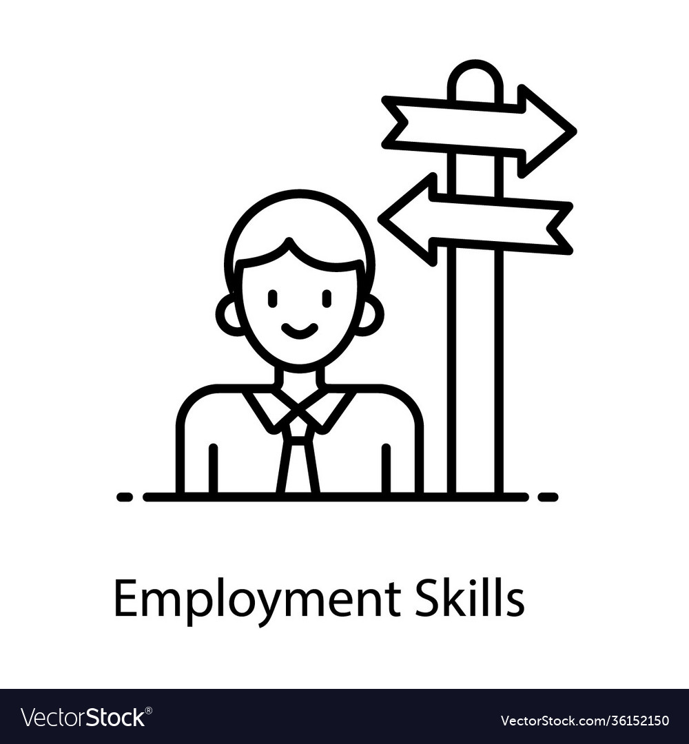 Employment skills Royalty Free Vector Image - VectorStock