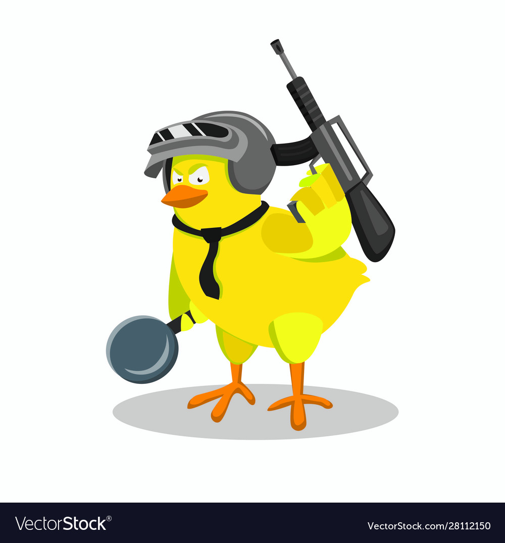 Fun Chicken Gun Vector Design Stock Vector (Royalty Free) 1640209663