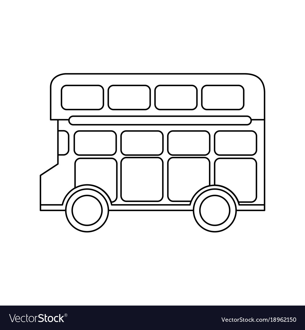 London double decker bus public transport Vector Image