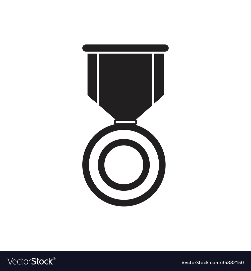 Medal logo template icon design royalty free vector image