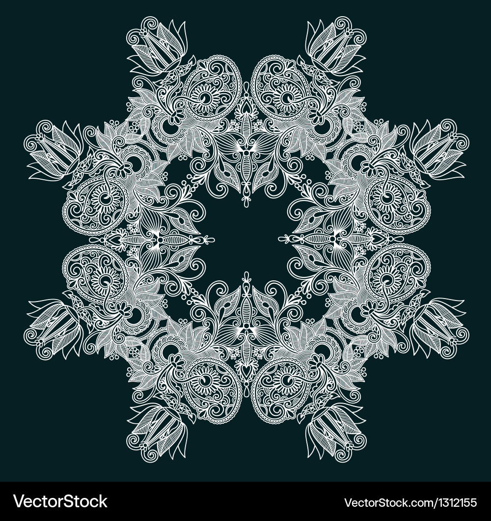 Decorative snowflake Royalty Free Vector Image