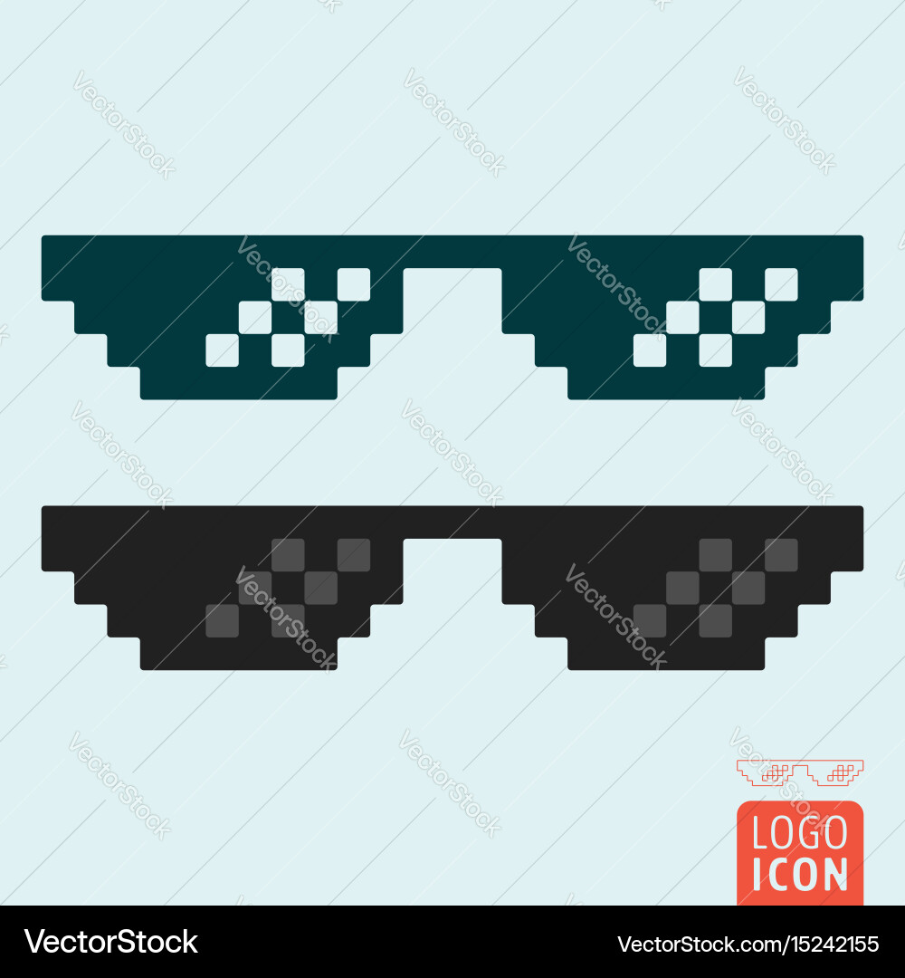 Glasses icon isolated Royalty Free Vector Image