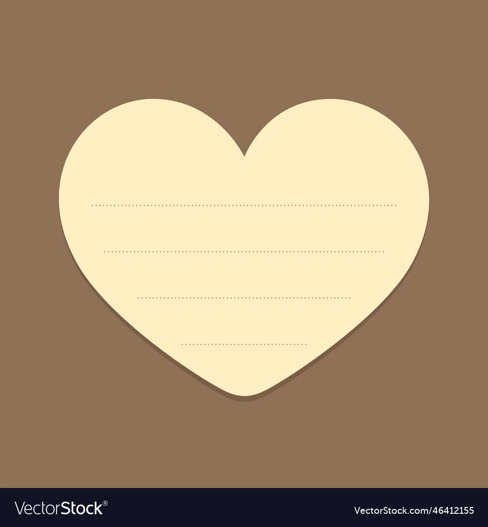 heart-shape-yellow-sticky-note-valentines-day-vector-image