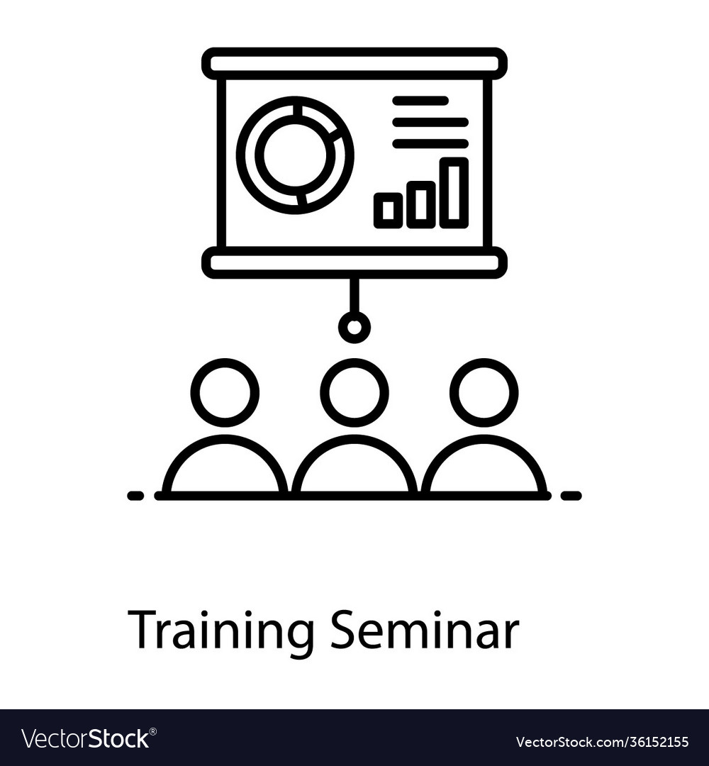 Training seminar Royalty Free Vector Image - VectorStock