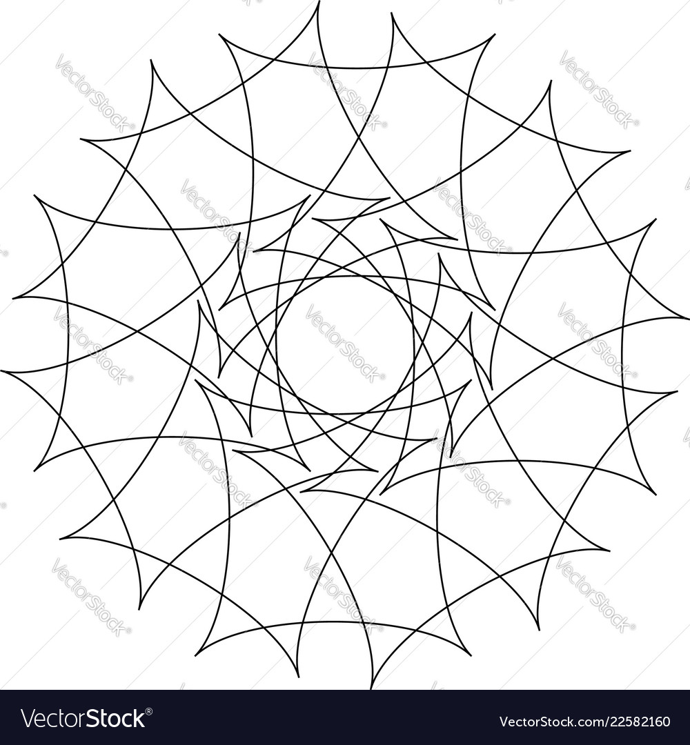 Different linear geometric objects random Vector Image