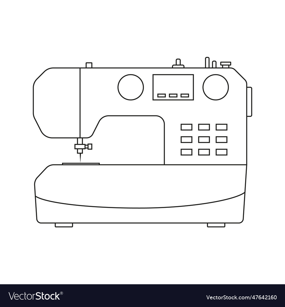 Icon Of A Modern Sewing Machine For Sewing Clothes