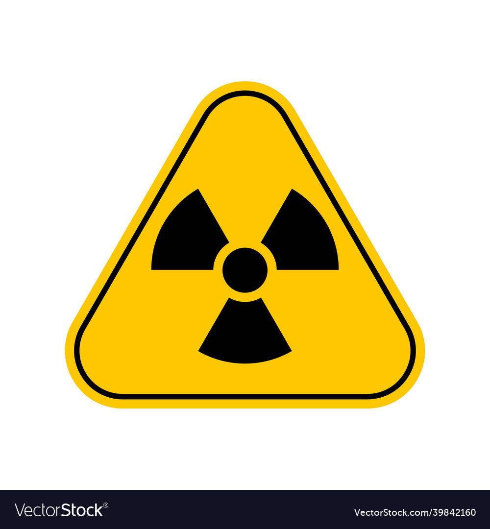 Radiation hazard sign symbol of radioactive Vector Image