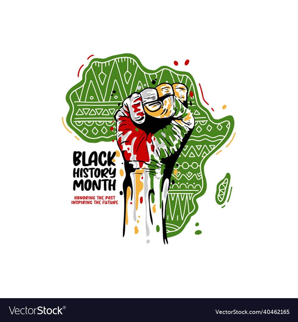 Black history month power hand