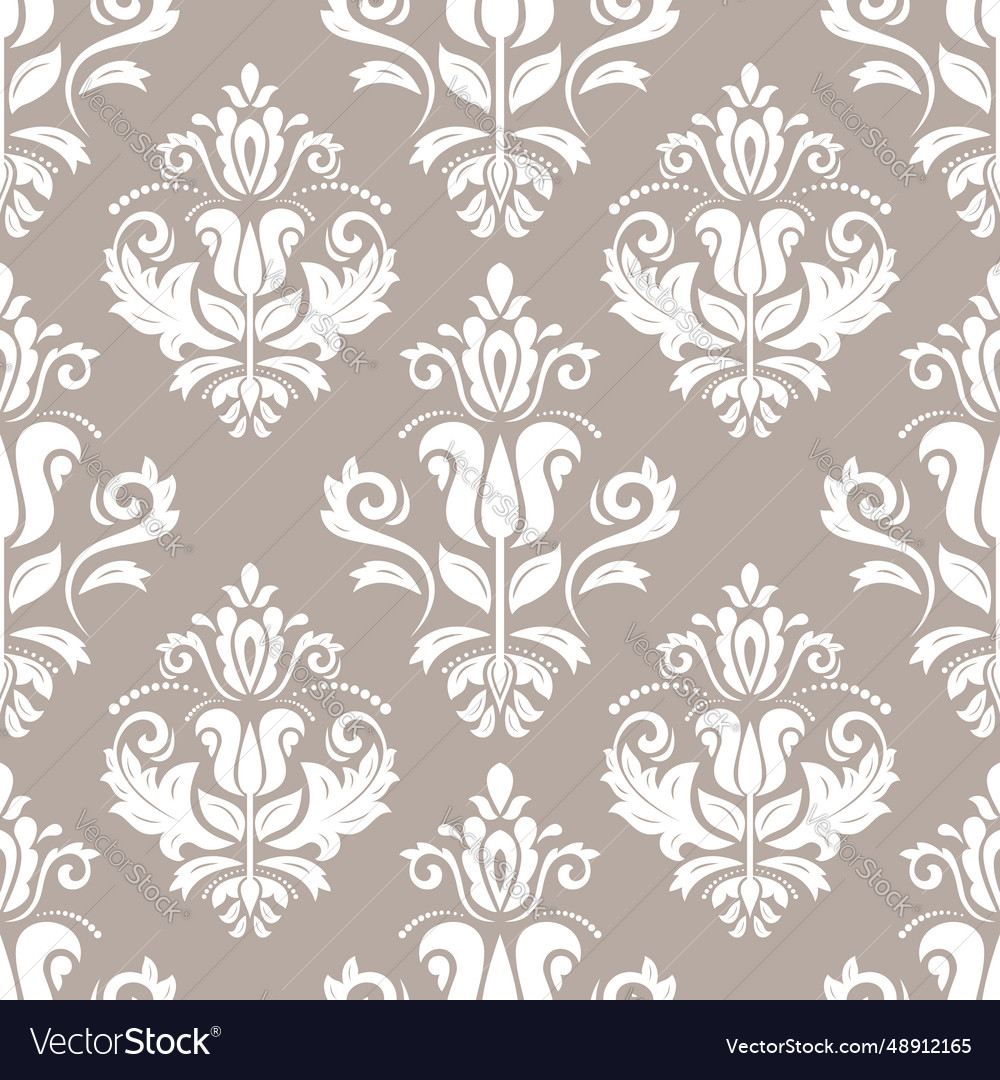 Orient damask seamless wallpaper Royalty Free Vector Image