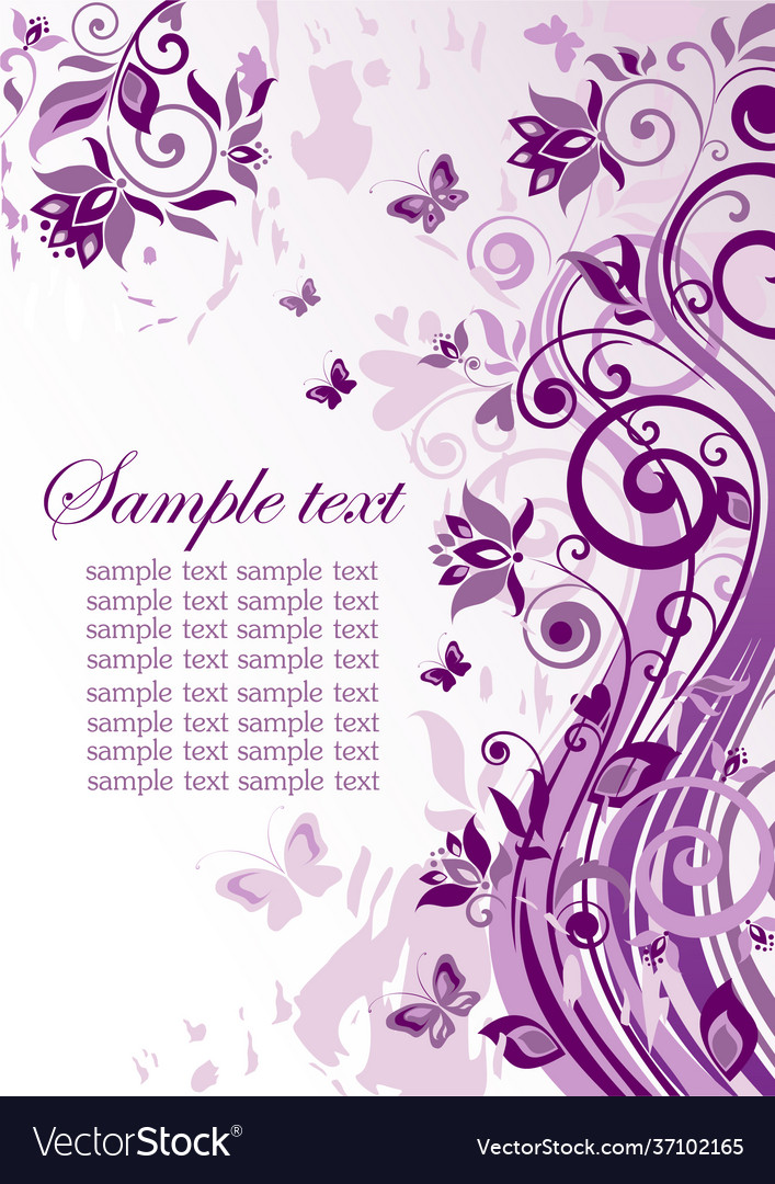 Vintage violet banner Royalty Free Vector Image