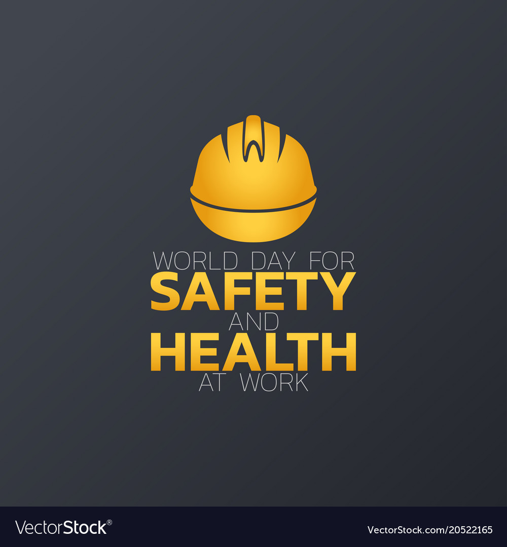 world-day-for-safety-and-health-at-work-logo-icon-vector-image