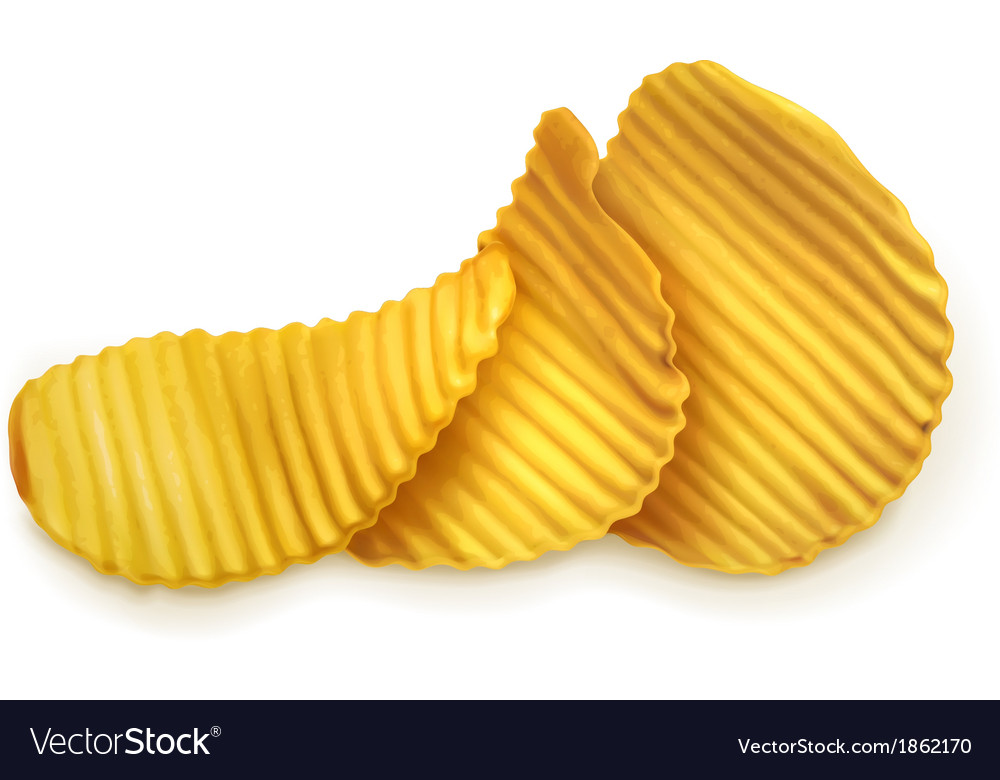 Potato Chips Royalty Free Vector Image Vectorstock