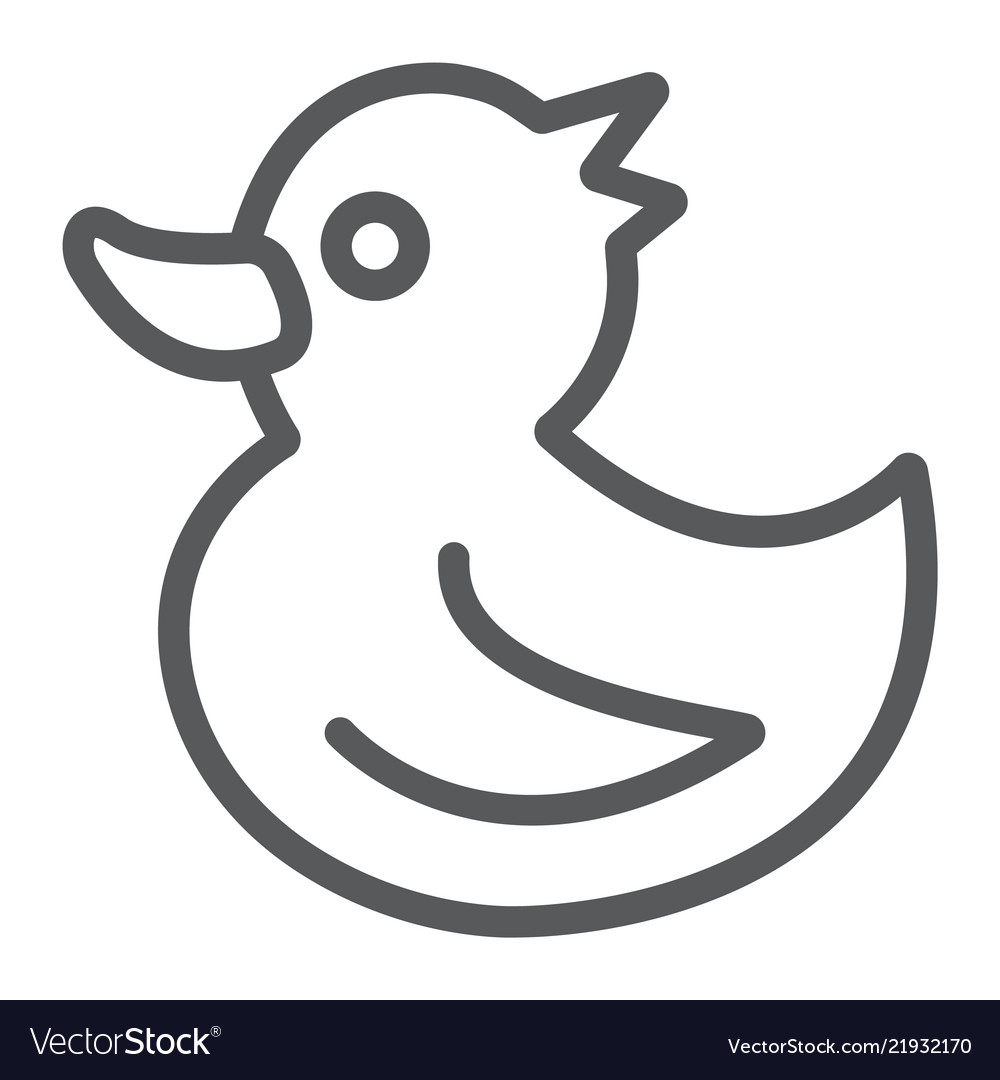 Rubber Duck Line Drawing