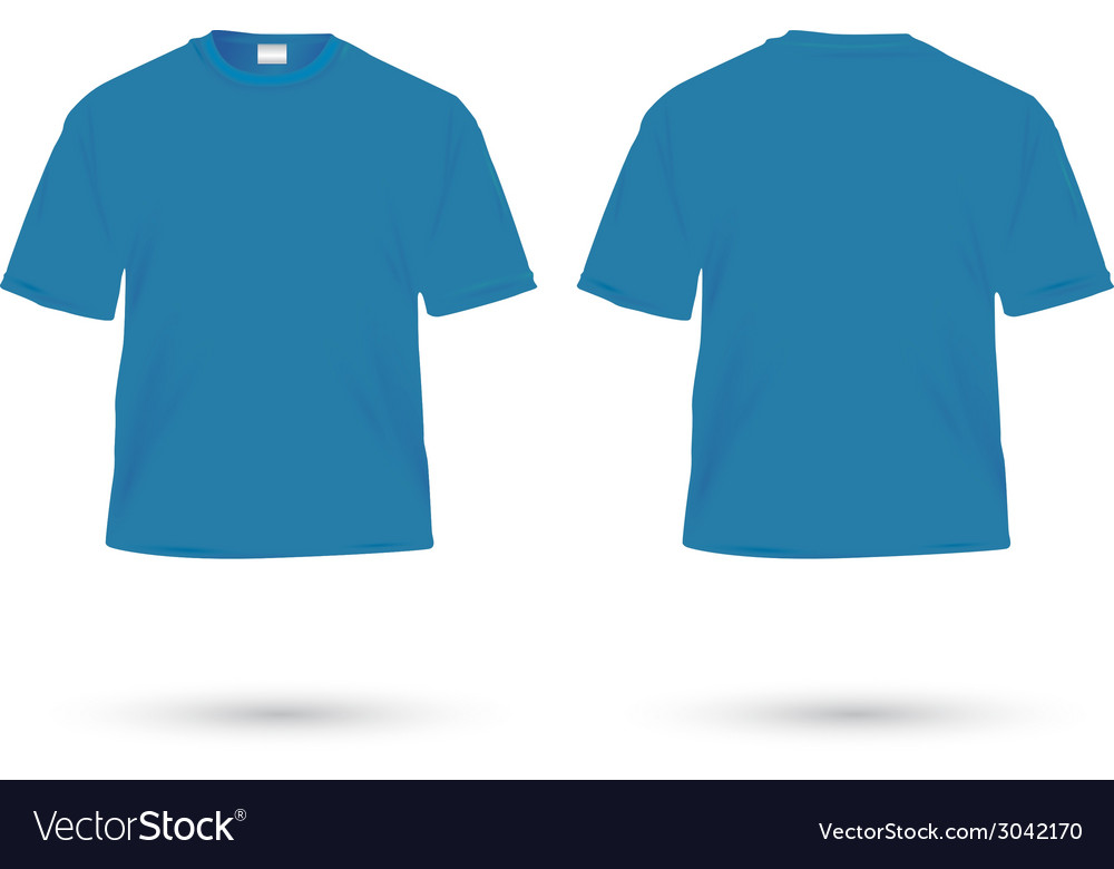 T shirt blue Royalty Free Vector Image - VectorStock