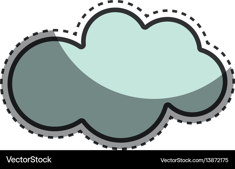 Nice cloud sky icon Royalty Free Vector Image - VectorStock