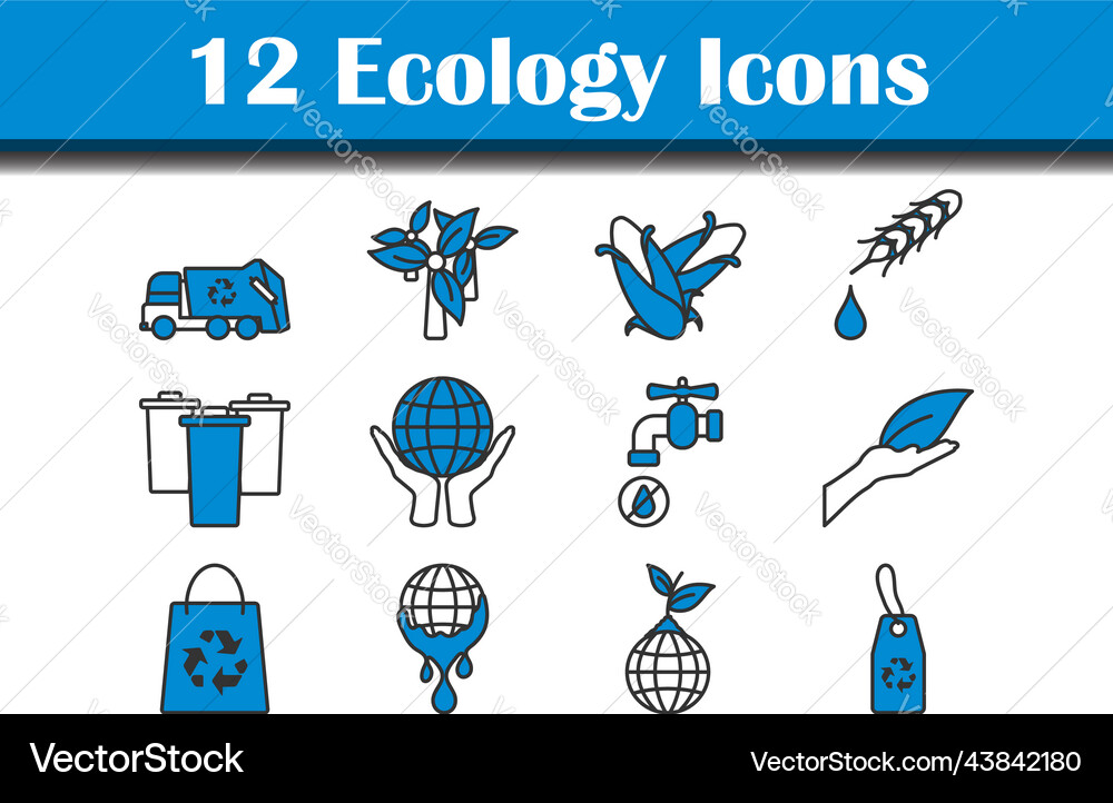 Ecology icon set Royalty Free Vector Image - VectorStock