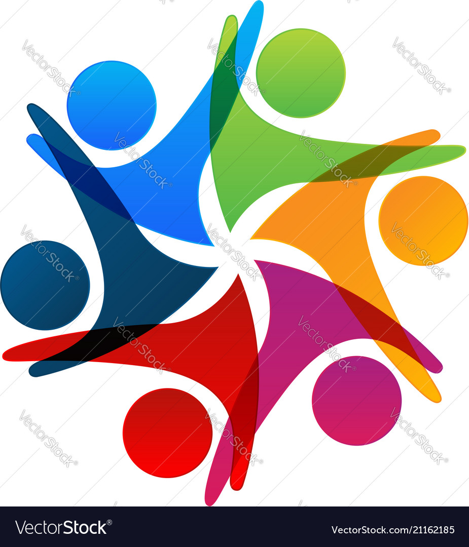 People teamwork concept circle group Royalty Free Vector