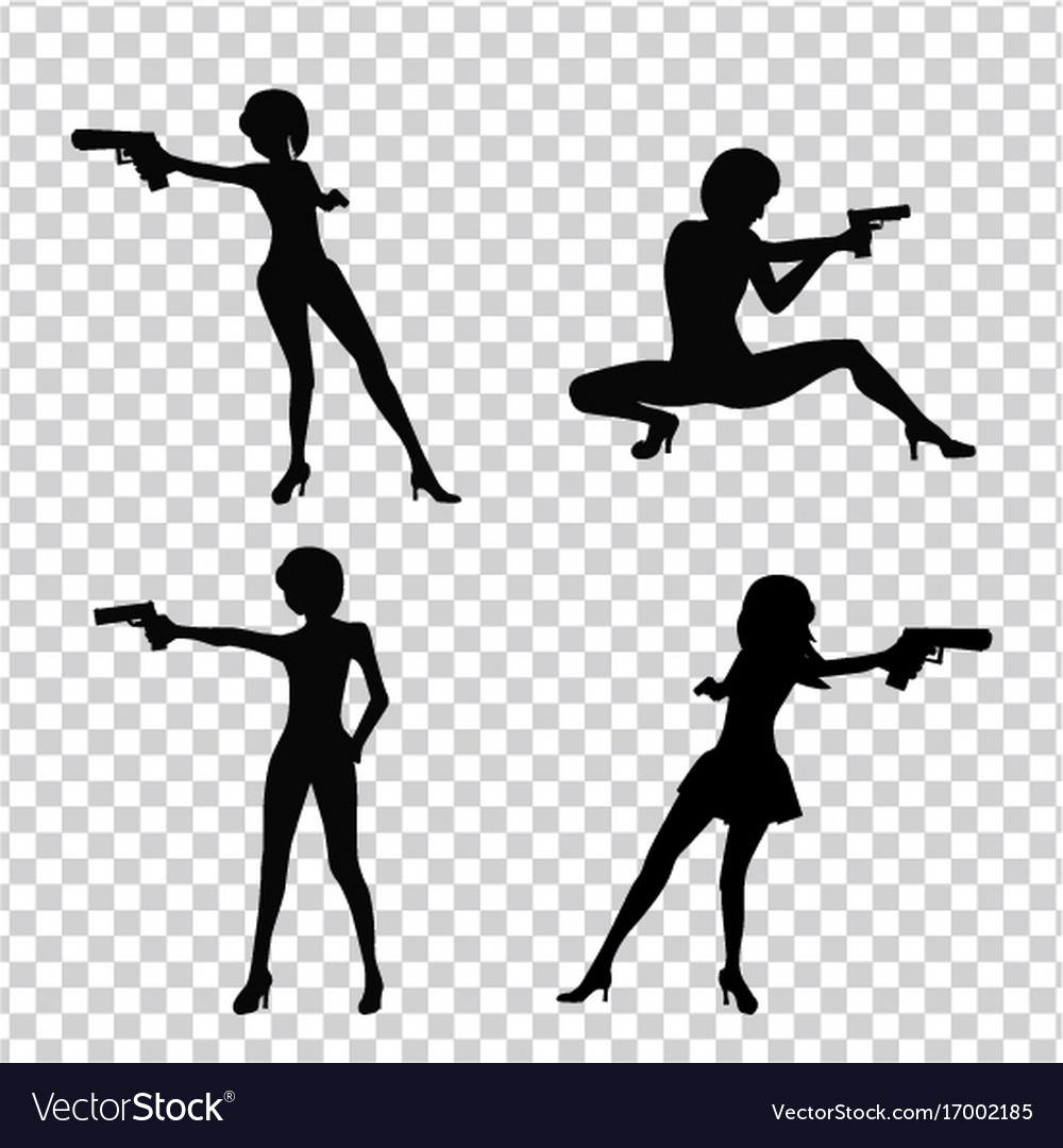 Shooting Girl Image Royalty Free Vector Image - Vectorstock