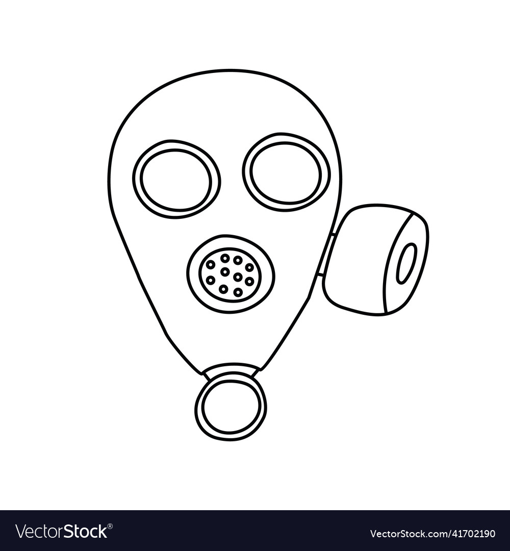 Gas mask Royalty Free Vector Image - VectorStock