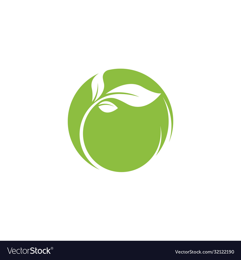 Green tree leaf ecology nature element Royalty Free Vector