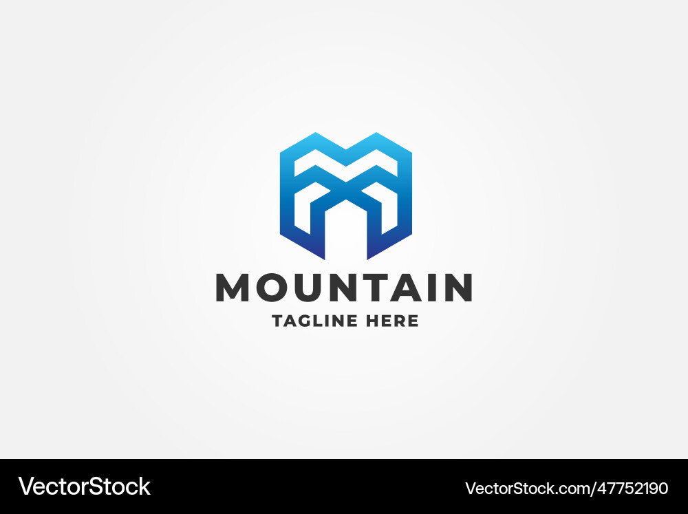 Logo mountain Royalty Free Vector Image - VectorStock