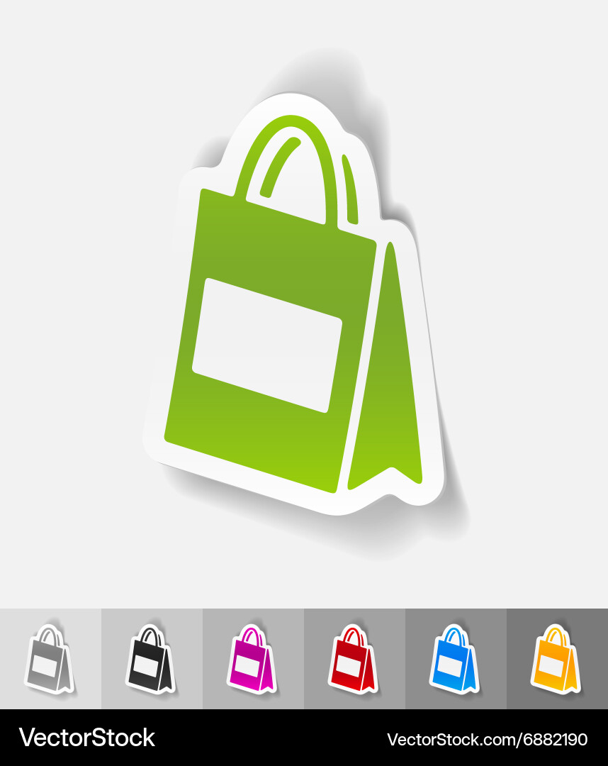 Realistic design element bag Royalty Free Vector Image