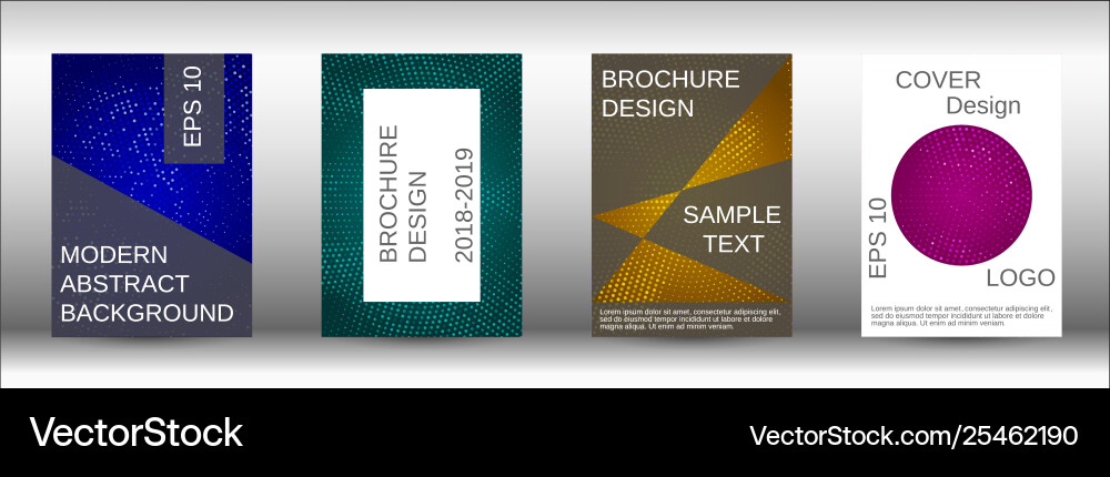 Set modern abstract covers Royalty Free Vector Image