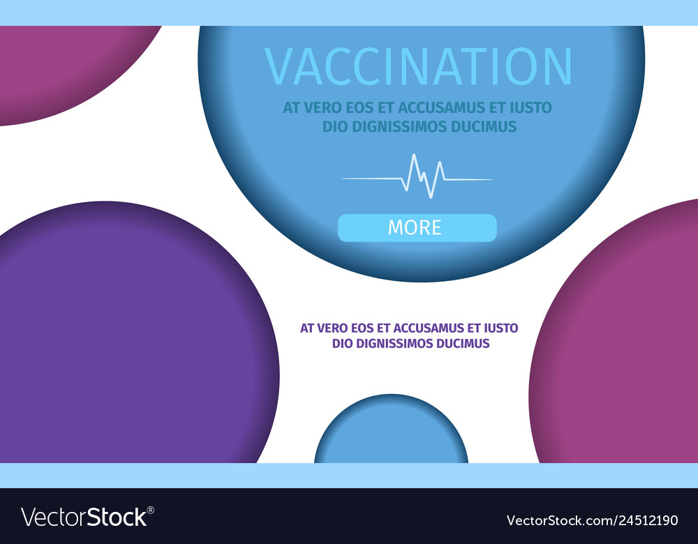 Vaccination healthcare immunization template Vector Image