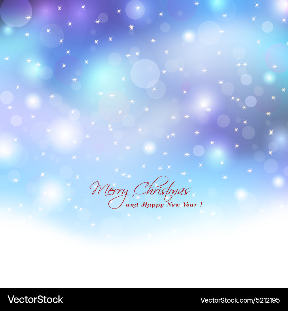 Christmas Background With Boket Lights Royalty Free Vector