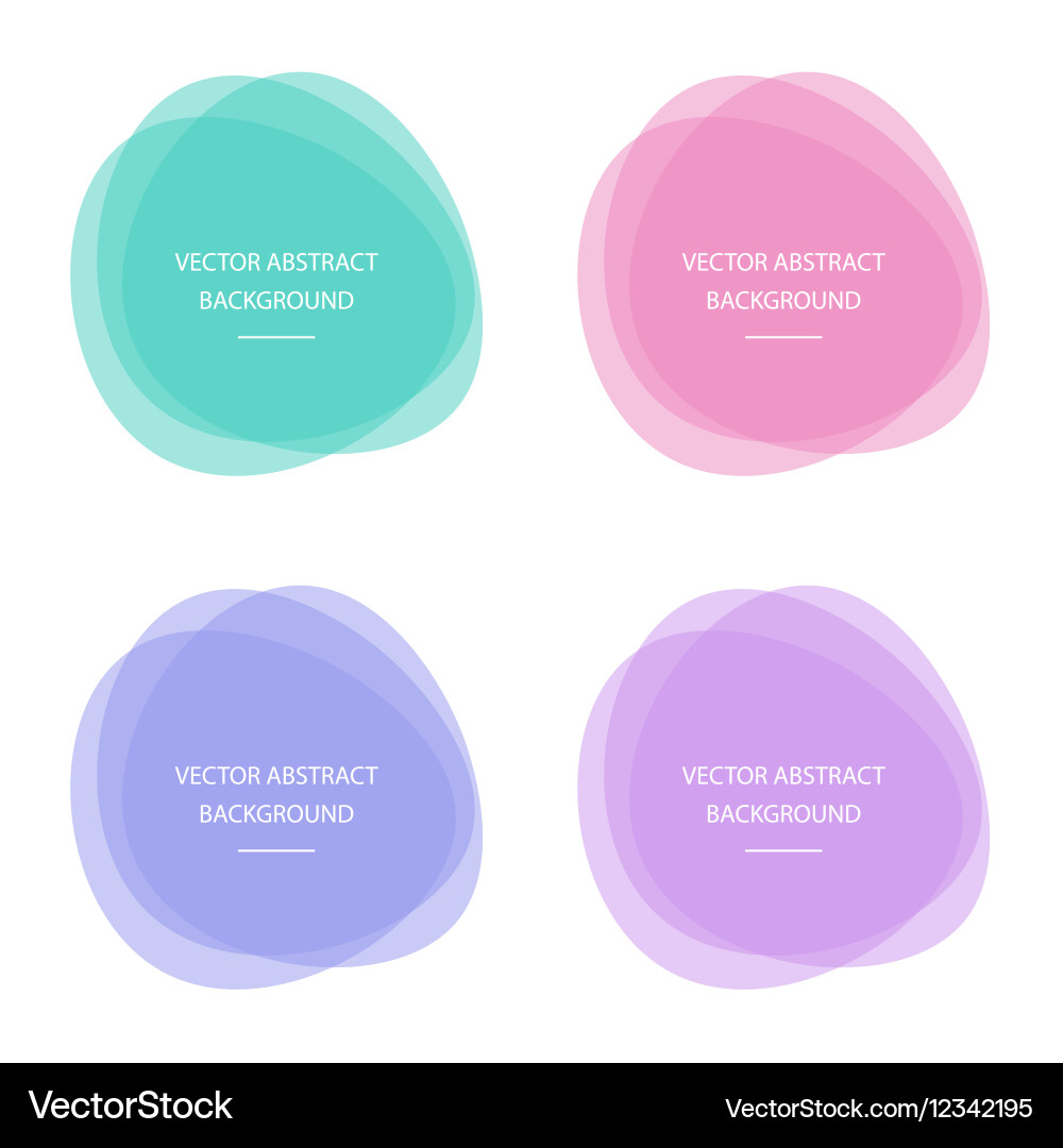 Colorful abstract circle round frames Royalty Free Vector