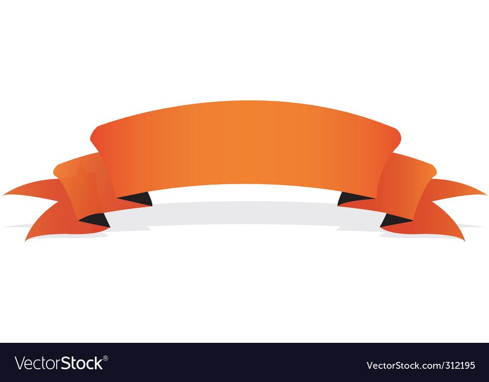 Greeting ribbon Royalty Free Vector Image - VectorStock