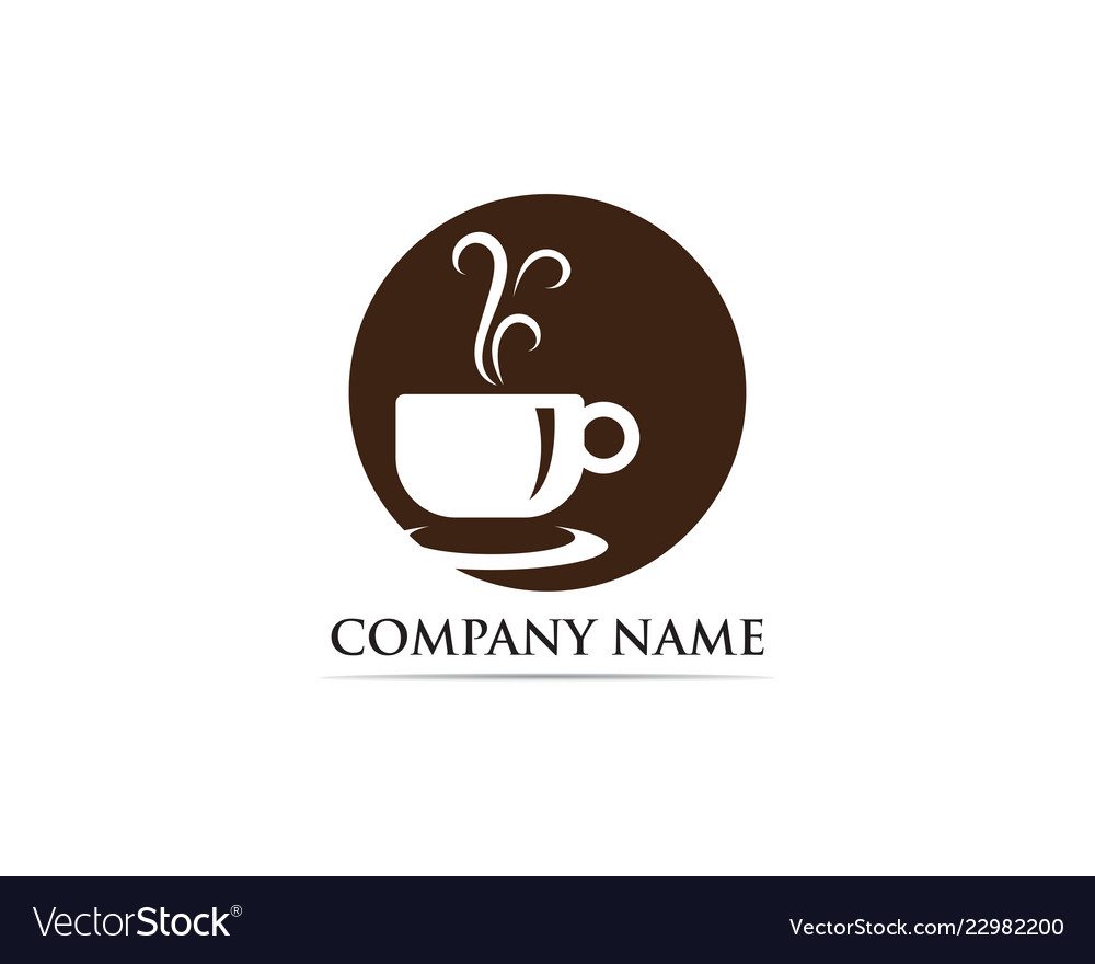 Coffee cup logo template icon Royalty Free Vector Image