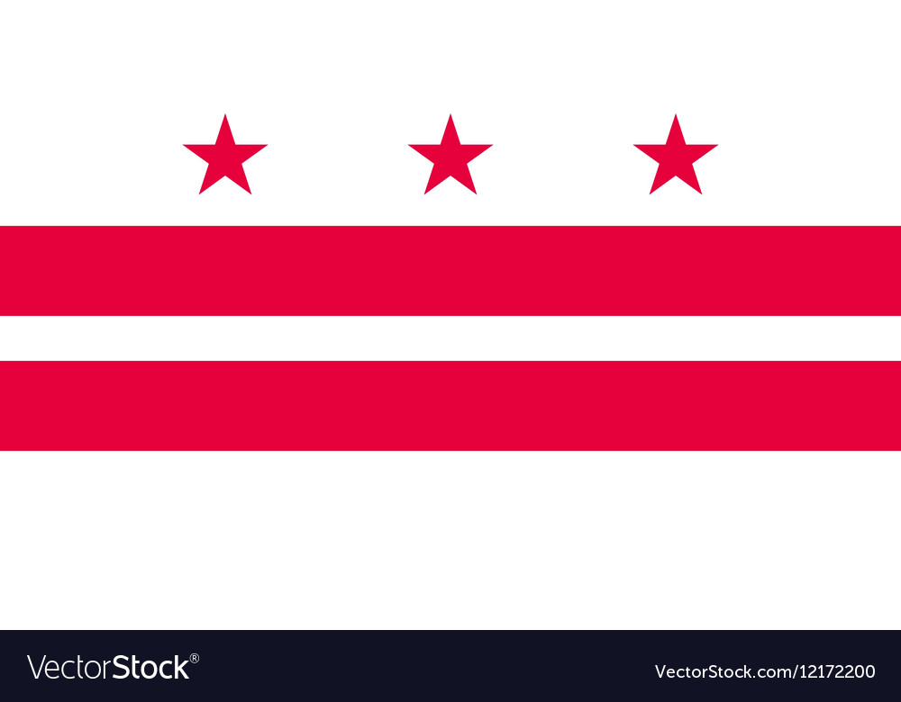 Flag of washington dc correct proportion