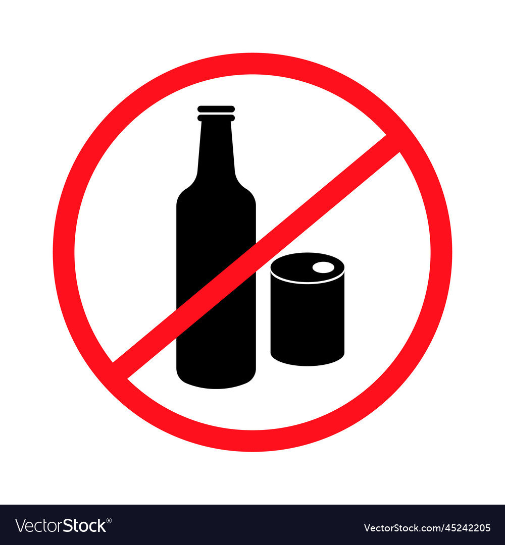 Alcohol prohibited icon Royalty Free Vector Image