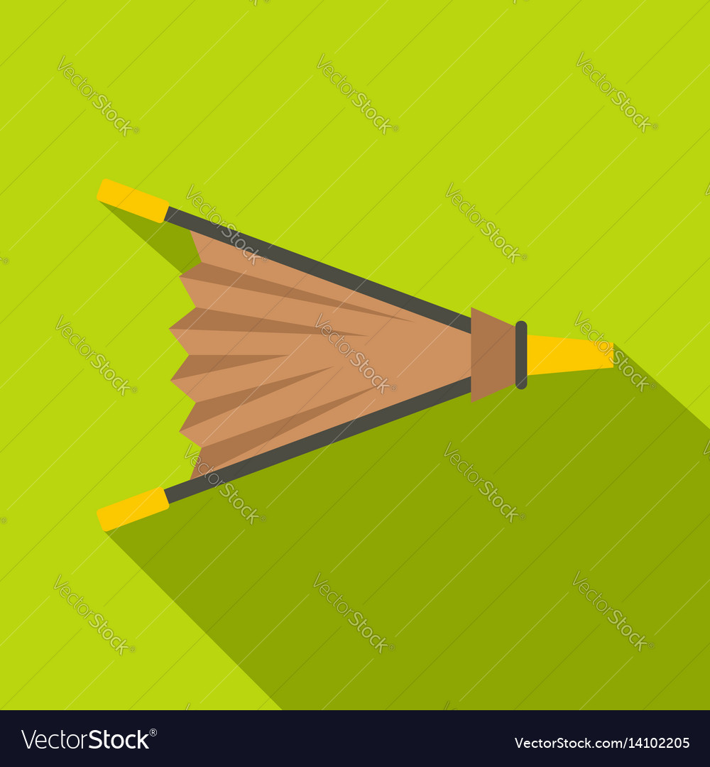 Fire Bellows Icon Flat Style Royalty Free Vector Image